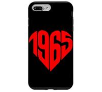 1965 Cuore Vintage 1965 Forma di Cuore Amore 60° Compleanno Custodia per iPhone 7 Plus/8 Plus