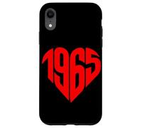 1965 Cuore Vintage 1965 Forma di Cuore Amore 60° Compleanno Custodia per iPhone XR