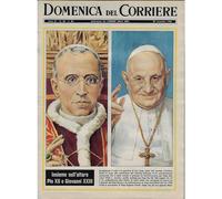 1965 La Domenica Del Corriere (N°48) "Insieme sull'Altare Pio XII e Giovanni X