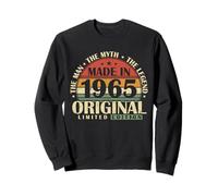 1965 Originale Compleanno 60 Anni Uomo Donna Vintage Regalo Felpa