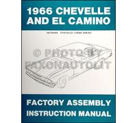 1966 Chevelle Fabbrica Montaggio Manuale 66 Ss El Camino Malibu Chevrolet Chevy