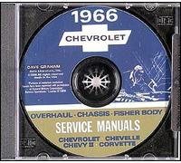 1966 Chevy CD Shop Manual Chevelle El Camino II Nova CORVETTE SS IMPALA BISCAYNE