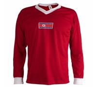 1966 Corea Maglia Calcio Coppa Del Mondo Camicia Rétro Manica Lunga Uomo Top