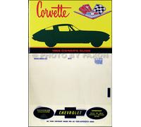 1966 Corvette Sting Raggio Proprietari Manuale Con Busta 66 Chevrolet Guida