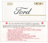 1966 Ford Galaxie E Ltd Proprietari Manuale Con Busta User Operatore Guida Libro