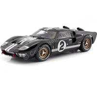 1966 Ford GT-40 MK 2 Black #2 1/18 by Shelby Collectibles SC408 by Shelby Collect