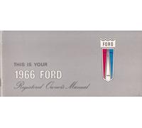 1966 Ford Registered Proprietari Manuale Canadese Mint Vuoto Info Galaxie Ltd