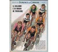 1966 La Domenica Del Corriere (N°19) "Ciclismo Tricolore Gimondi Adorni Bartal