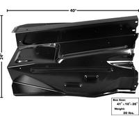 1967-72 Ford Pickup Camion Interno FENDER Piccolo Blocco - Rh