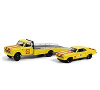 1967 Camión Rampa Chevrolet C-30 + 1969 Chevrolet Camaro "H.D. Truck Series 20" 1:64 Greenlight 33200A