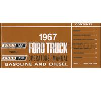 1967 Ford F100 F250 F350 Camion Owners Manuale Pickup Personalizzato Styleside