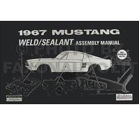 1967 Ford MUSTANG Foglio Metallo Montaggio Manuale 67 Corpo Weld E Sigillante