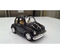 1967 VW Volkswagen Classiche Beetle Nero Auto Giocattolo Modello Kinsfun Diecast