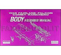 1968 Ford Corpo Montaggio Manuale Fairlane Torino Ranchero Falco Cyclone Montego