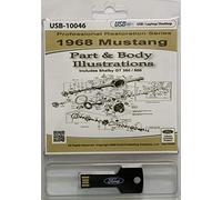 1968 Ford Mustang Parte e corpo Illustrazioni (USB)