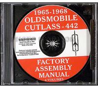 1968 Oldsmobile Fabbrica Montaggio Manuale CD 442 Supreme Cutlass F85
