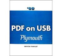 1968 PLYMOUTH USB Shop Manual Road Runner Satellite GTX BARRACUDA FURY VALIANT