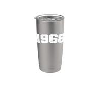 1968 Vintage Arco Varsity Distressed Retro Compleanno Anno Bicchiere termico in acciaio inox doppia parete