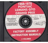 1969-1970 Pontiac Montaggio Manuale CD Grand Prix Gto Lemans Tempest Safari
