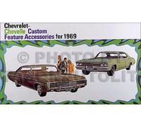 1969 Chevy Accessorio Catalogo 69 El Malibu Chevelle Impala Caprice Bel Aria