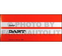 1969 Dodge Freccette Proprietari Manuale 69 Del Operatore Guida Libro Swinger Gt