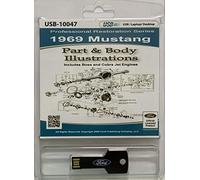 1969 Ford Mustang Parte e corpo Illustrazioni (USB)