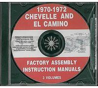 1970-1971-1972 Fabbrica Montaggio Manuale CD El Chevelle Monte Carlo Malibu