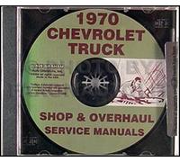 1970 Chevy Camion Negozio Manuale E Revisione CD Pickup Blazer Suburban Furgone