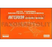 1970 Ford Interno Montaggio Manuale Ranchero Fairlane Torino Montego Cyclone