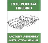 1970 Pontiac Firebird Fabbrica Montaggio Manuale Bound Trans Am Esprit Formula