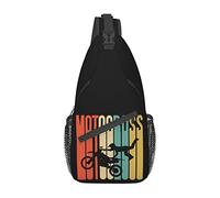 1970'S Style Got Dirt Bike Cross Chest Bag Sling Backpack Fashion Hiking Daypack Unisex Chest Shoulder Bag