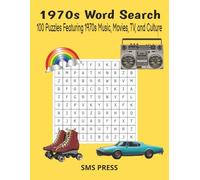 1970s Word Search: 100 Puzzles Featuring 1970s Music, Movies, TV, and Culture
