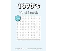 1970's Word Search Puzzle Book: 1970s Nostalgia Word Search: 50+ Themed Puzzles | Compact 6x9 Gift Book