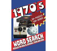 1970s Word Search Puzzle Book: Word Searches with Easy to Read Print about music, social trends, people and More |6X9 inches, 110 pages| 50+ Puzzles ... Gift for Vacations, Holidays and Free Times