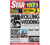 1971 Birthday Gifts - 1971 DVD History Film and 1971 Birthday Star Greeting Card