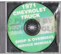1971 Chevrolet Camion Revisione E Negozio Manuale CD Pickup Suburban Blazer