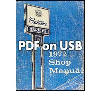 1972 Cadillac Manuale Officina e Carrozzeria su USB Flash Drive Nuovo
