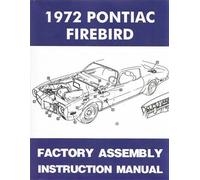 1972 Pontiac Firebird Fabbrica Montaggio Manuale Bound Trans Am Formula Esprit