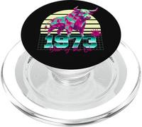 1973 Anno del bue Compleanno 80 Segno zodiacale cinese retrò PopSockets PopGrip per MagSafe