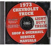 1973 Chevy Camion CD Negozio Manuale E Revisione Pickup Suburban Blazer C K