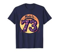 1973 Donne Made in all Original Parts Retro Pace Compleanno Maglietta, Uomo, Navy, 3XL