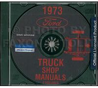 1973 Ford Camion Negozio Manuale CD BRONCO Pickup 100 F250 F350 Econoline