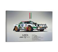 1973 Retro Rally Auto da Corsa per Lancia Stratos HF Sport Car Poster Pittura Decorativa Tela Poster Da Parete E Art Picture Print Moderna Famiglia Camera Da Letto Decor Poster