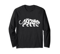 1974 Tigre - Anno Zodiacale Cinese Personalizzato Word Art Maglia a Manica