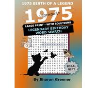 1975 LEGENDARY BIRTHDAY WORD SEARCH: BIRTH OF A LEGEND