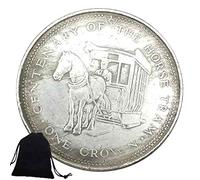 1976 British Nickel Old Coins - Moneta commemorativa del Galles della Corona Britannica - Monete della Sfida Buona Fortuna