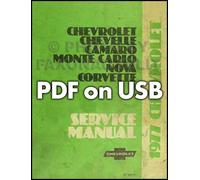 1977 Chevrolet Negozio Manuale Set Pdf USB Servizio Overhaul E Corpo Riparazione