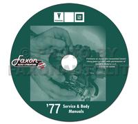 1977 Pontiac E Firebird Negozio Manuale CD Trans Am Esprit Formula Riparazione