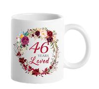 1979 46° compleanno regalo per donne, regali di compleanno per donne che girano 46 anni, idee regalo per il 46° compleanno, regalo di Natale per mamma, nonna, zia, moglie, sorella, tazza amata per 46