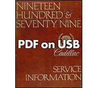 1979 Cadillac Negozio Manuale E Corpo Riparazione USB Deville Fleetwood Eldorado